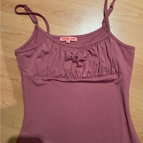 Verge Girl Pink/Purple Tank Top Mini Dress - Picture 2 of 3